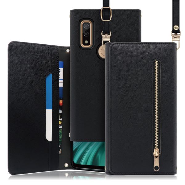 [ LOOF SHOULDER ] arrows We F-51B / FCG01 / A101FC arrowswe アローズ FUJITSU FCNT スマホケース ケース カバー ショルダー スマホショルダー ストラップ 肩掛け 首掛け 手帳型ケース カード収納 マグネット付き ベルトなし [ arrows We ]
