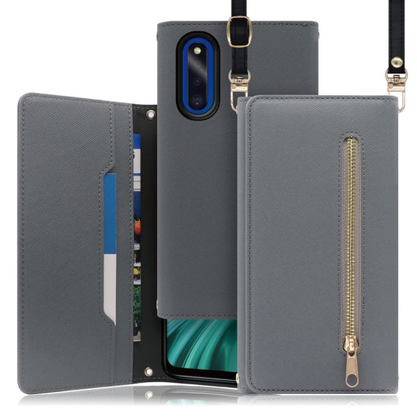 [ LOOF SHOULDER ] Galaxy A41 SC-41A /  SCV48  スマホケース ケース カバー ショルダー スマホショルダー ストラップ 肩掛け 首掛け 手帳型ケース カード収納 マグネット付き ベルトなし [ Galaxy A41 ]