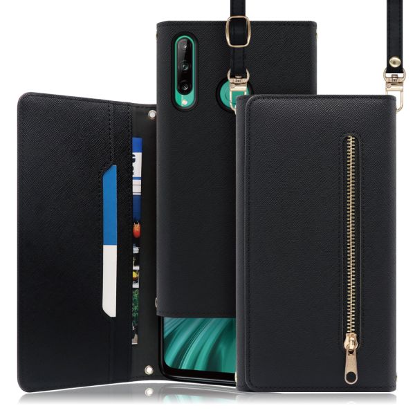 [ LOOF SHOULDER ] HUAWEI P40 lite E p40litee p40lite litee スマホケース ケース カバー ショルダー スマホショルダー ストラップ 肩掛け 首掛け 手帳型ケース カード収納 マグネット付き ベルトなし [ HUAWEI P40 lite E ]