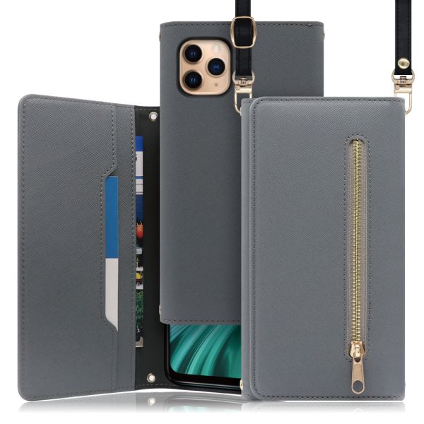 [ LOOF SHOULDER ] iPhone 11 Pro Max iPhone11promax 11promax 11 promax スマホケース ケース カバー ショルダー スマホショルダー ストラップ 肩掛け 首掛け 手帳型ケース カード収納 マグネット付き ベルトなし [ iPhone 11 Pro Max ]