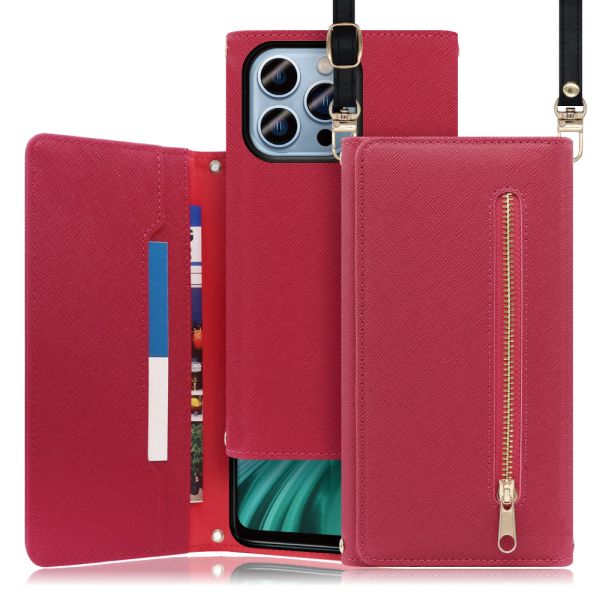 [ LOOF SHOULDER ] iPhone 14 Pro Max iphone14promax 14promax プロマックス スマホケース ケース カバー ショルダー スマホショルダー ストラップ 肩掛け 首掛け 手帳型ケース カード収納 マグネット付き ベルトなし [ iPhone 14 Pro Max ]