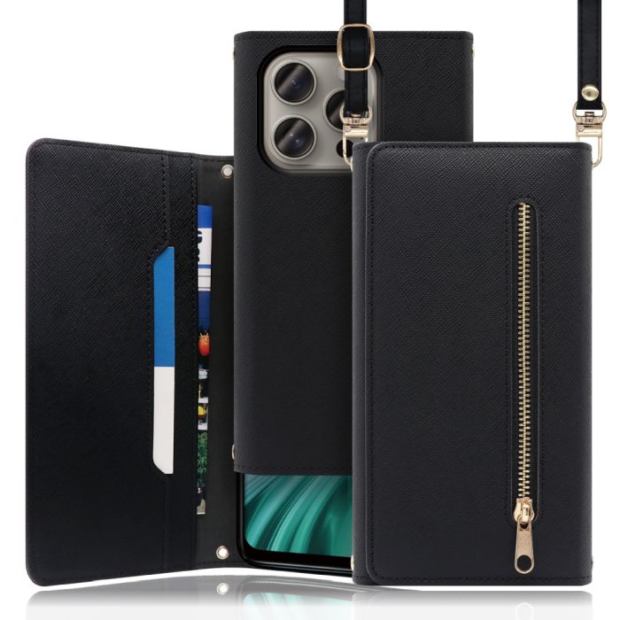 [ LOOF SHOULDER ] iPhone 15 Pro iPhone15 Pro アイフォン15 プロ iPhone 15 Pro 15Pro アイフォン 15 スマホケース ケース カバー ショルダー スマホショルダー ストラップ 肩掛け 首掛け 手帳型ケース カード収納 マグネット付き ベルトなし [ iPhone 15 Pro ]