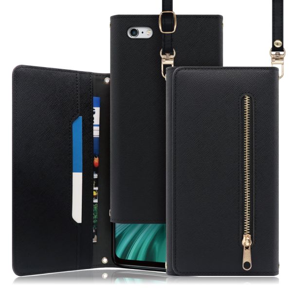 [ LOOF SHOULDER ] iPhone 6 Plus / 6s Plus iphone6plus iphone6splus 6plus 6splus スマホケース ケース カバー ショルダー スマホショルダー ストラップ 肩掛け 首掛け 手帳型ケース カード収納 マグネット付き ベルトなし [ iPhone 6 Plus / 6s Plus ]