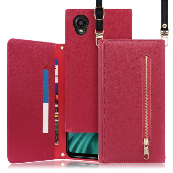 [ LOOF SHOULDER ] KYOCERA DIGNO BX2 京セラ dignobx2 ディグノ スマホケース ケース カバー ショルダー スマホショルダー ストラップ 肩掛け 首掛け 手帳型ケース カード収納 マグネット付き ベルトなし [ DIGNO BX2 ]