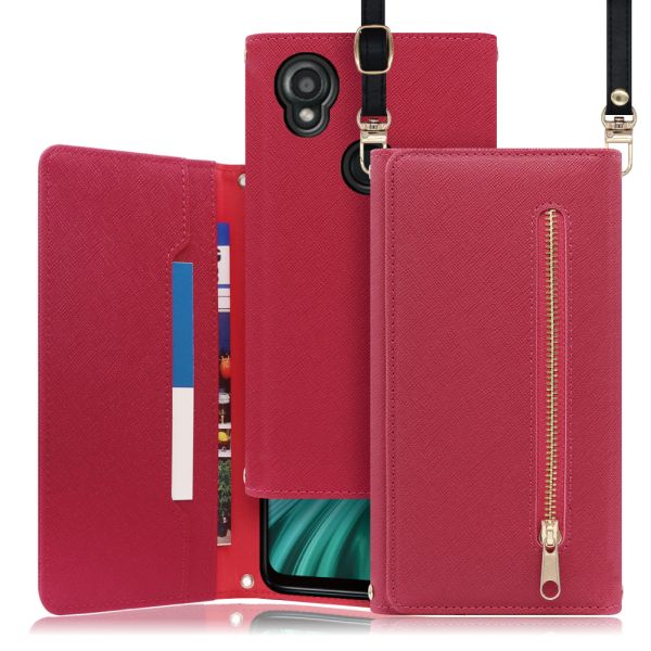[ LOOF SHOULDER ] KYOCERA DIGNO SX3 KYG02 dignosx3 ディグノ スマホケース ケース カバー ショルダー スマホショルダー ストラップ 肩掛け 首掛け 手帳型ケース カード収納 マグネット付き ベルトなし [ DIGNO SX3 KYG02 ]
