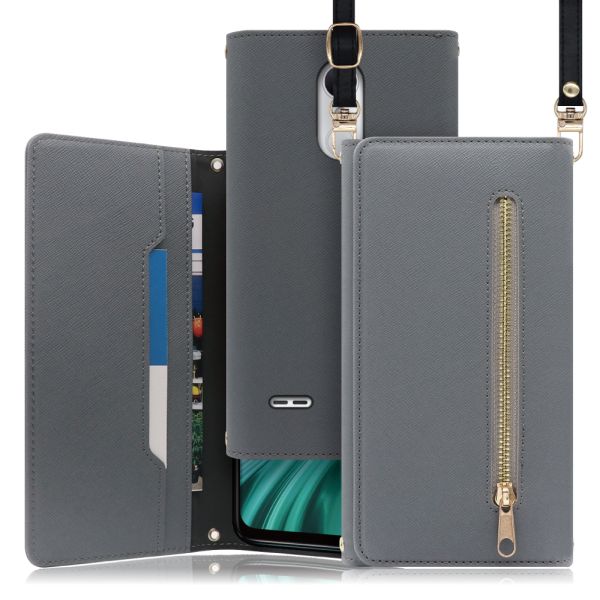 [ LOOF SHOULDER ] LG it LGV36 lgit スマホケース ケース カバー ショルダー スマホショルダー ストラップ 肩掛け 首掛け 手帳型ケース カード収納 マグネット付き ベルトなし [ LG it / LGV36 ]
