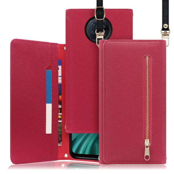 [ LOOF SHOULDER ] Xiaomi Redmi Note 9T redminote9t redminote note9t スマホケース ケース カバー ショルダー スマホショルダー ストラップ 肩掛け 首掛け 手帳型ケース カード収納 マグネット付き ベルトなし [ Redmi Note 9T ]