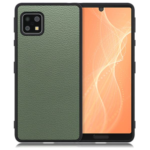 [ LOOF LUXURY-SHELL ] AQUOS sense4 / sense4 lite / sense4 basic / sense5G / やさしいスマホ2 sense 4 4lite 4basic 5G sense4lite sense4basic スマホケース 背面 ケース カバー ハードケース 本革 ストラップホール [ AQUOS sense4/4 lite/4 basic/sense5G/やさしいスマホ2 ]