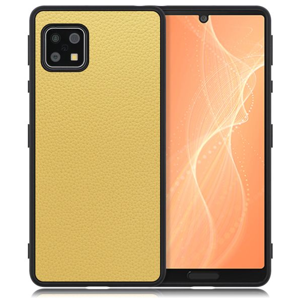 [ LOOF LUXURY-SHELL ] AQUOS sense4 / sense4 lite / sense4 basic / sense5G / やさしいスマホ2 sense 4 4lite 4basic 5G sense4lite sense4basic スマホケース 背面 ケース カバー ハードケース 本革 ストラップホール [ AQUOS sense4/4 lite/4 basic/sense5G/やさしいスマホ2 ]