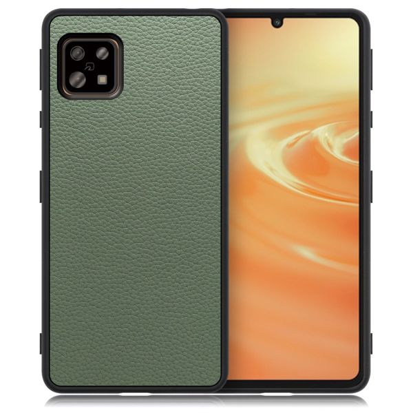 [ LOOF LUXURY-SHELL ] AQUOS sense6s /sense6 sense 6s 6 スマホケース 背面 ケース カバー ハードケース 本革 ストラップホール [ AQUOS sense6/sense6s ]