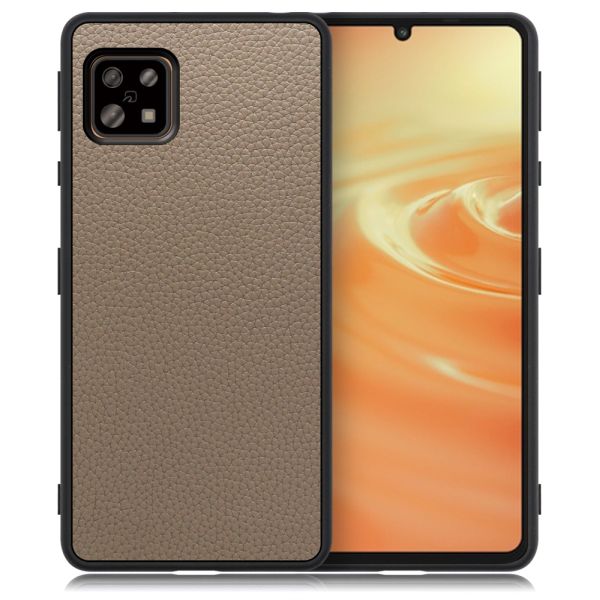 [ LOOF LUXURY-SHELL ] AQUOS sense6s /sense6 sense 6s 6 スマホケース 背面 ケース カバー ハードケース 本革 ストラップホール [ AQUOS sense6/sense6s ]