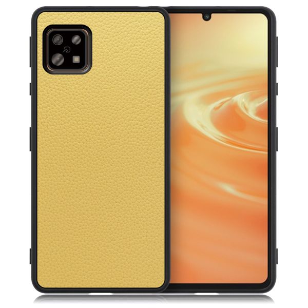 [ LOOF LUXURY-SHELL ] AQUOS sense6s /sense6 sense 6s 6 スマホケース 背面 ケース カバー ハードケース 本革 ストラップホール [ AQUOS sense6/sense6s ]