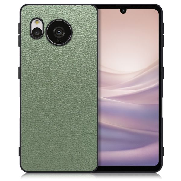 [ LOOF LUXURY-SHELL ] AQUOS sense7 sense 7 スマホケース 背面 ケース カバー ハードケース 本革 ストラップホール [ AQUOS sense7 ]
