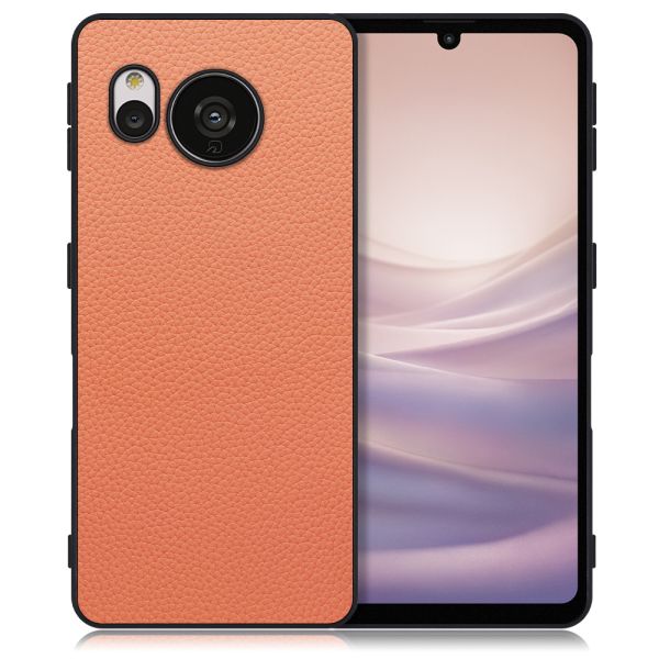 [ LOOF LUXURY-SHELL ] AQUOS sense7 sense 7 スマホケース 背面 ケース カバー ハードケース 本革 ストラップホール [ AQUOS sense7 ]