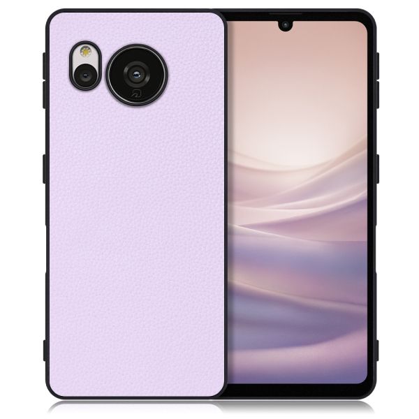[ LOOF LUXURY-SHELL ] AQUOS sense7 sense 7 スマホケース 背面 ケース カバー ハードケース 本革 ストラップホール [ AQUOS sense7 ]