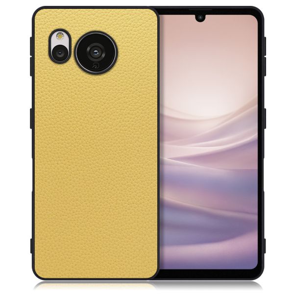 [ LOOF LUXURY-SHELL ] AQUOS sense7 sense 7 スマホケース 背面 ケース カバー ハードケース 本革 ストラップホール [ AQUOS sense7 ]