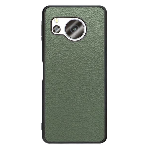 [ LOOF LUXURY-SHELL ] AQUOS sense8 SH-54D / SHG11 sense 8 スマホケース 背面 ケース カバー ハードケース 本革 ストラップホール [ AQUOS sense8 ]