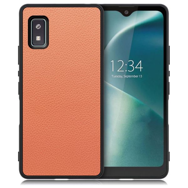 [ LOOF LUXURY-SHELL ] AQUOS wish2 / wish  スマホケース 背面 ケース カバー ハードケース 本革 ストラップホール [ AQUOS wish/wish2 ]