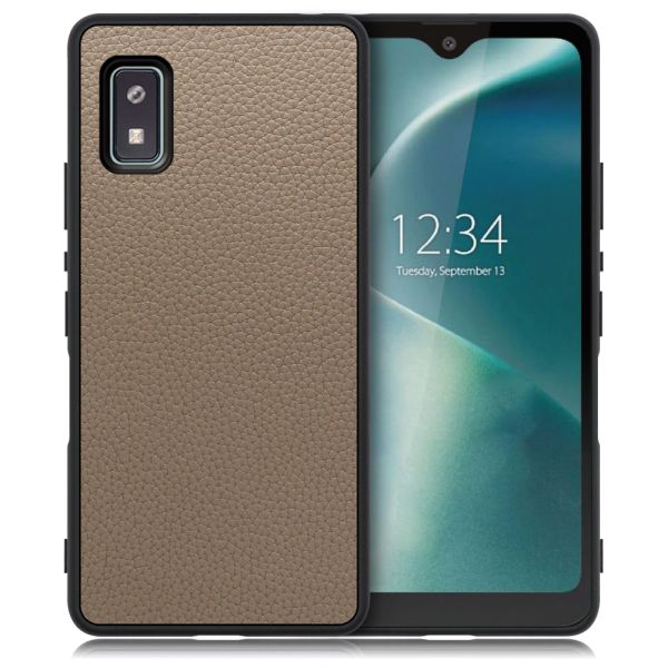 [ LOOF LUXURY-SHELL ] AQUOS wish2 / wish  スマホケース 背面 ケース カバー ハードケース 本革 ストラップホール [ AQUOS wish/wish2 ]