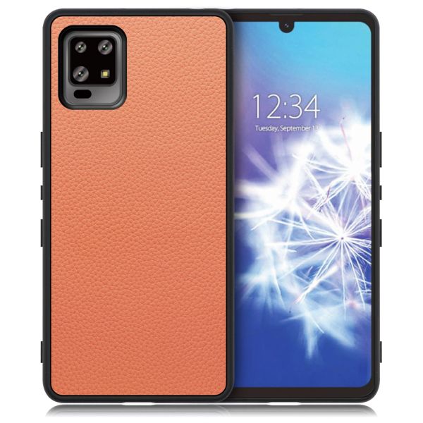 [ LOOF LUXURY-SHELL ] AQUOS zero6 SHG04 zero 6 スマホケース 背面 ケース カバー ハードケース 本革 ストラップホール [ AQUOS zero6 ]