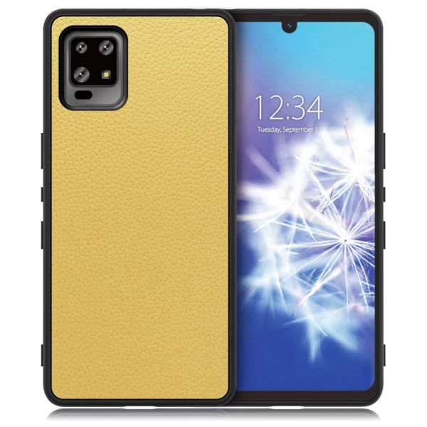 [ LOOF LUXURY-SHELL ] AQUOS zero6 SHG04 zero 6 スマホケース 背面 ケース カバー ハードケース 本革 ストラップホール [ AQUOS zero6 ]