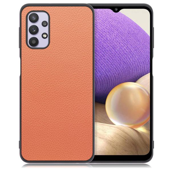 [ LOOF LUXURY-SHELL ] Galaxy A32 5G SCG08 a325g スマホケース 背面 ケース カバー ハードケース 本革 ストラップホール [ Galaxy A32 5G ]