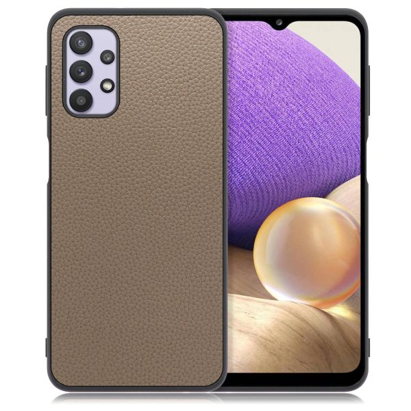 [ LOOF LUXURY-SHELL ] Galaxy A32 5G SCG08 a325g スマホケース 背面 ケース カバー ハードケース 本革 ストラップホール [ Galaxy A32 5G ]