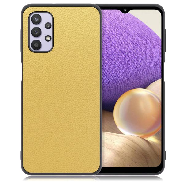 [ LOOF LUXURY-SHELL ] Galaxy A32 5G SCG08 a325g スマホケース 背面 ケース カバー ハードケース 本革 ストラップホール [ Galaxy A32 5G ]
