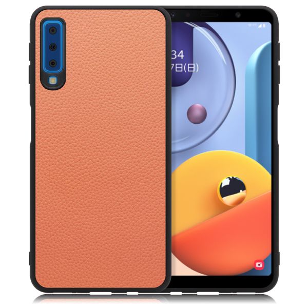 [ LOOF LUXURY-SHELL ] Galaxy A7 SM-A750C galaxya7 スマホケース 背面 ケース カバー ハードケース 本革 ストラップホール [ Galaxy A7 ]