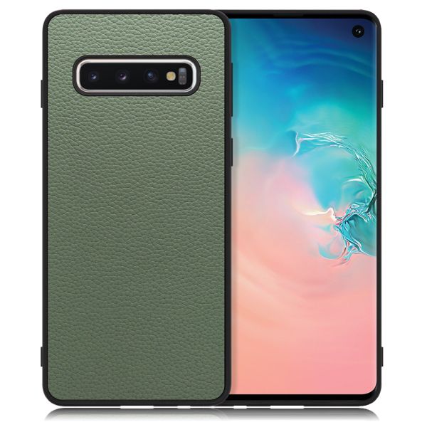 [ LOOF LUXURY-SHELL ] Galaxy S10 SC-03L / SCV41 galaxys10 スマホケース 背面 ケース カバー ハードケース 本革 ストラップホール [ Galaxy S10 ]