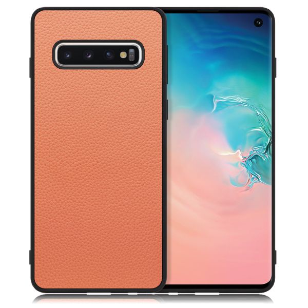 [ LOOF LUXURY-SHELL ] Galaxy S10 SC-03L / SCV41 galaxys10 スマホケース 背面 ケース カバー ハードケース 本革 ストラップホール [ Galaxy S10 ]