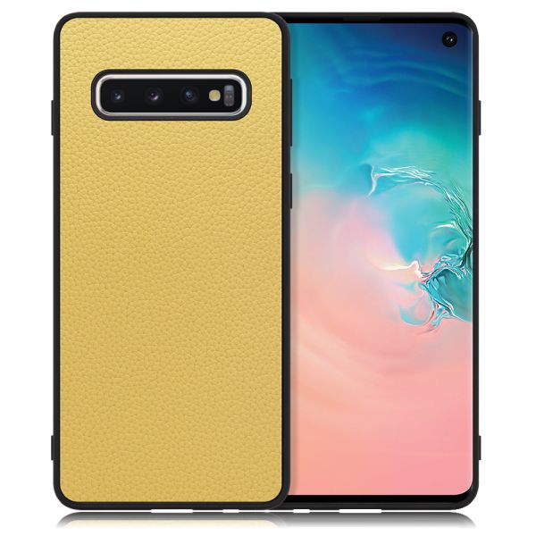 [ LOOF LUXURY-SHELL ] Galaxy S10 SC-03L / SCV41 galaxys10 スマホケース 背面 ケース カバー ハードケース 本革 ストラップホール [ Galaxy S10 ]