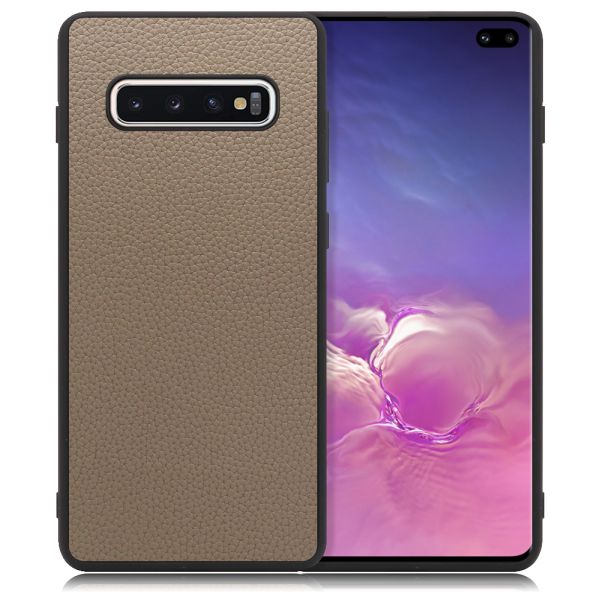 [ LOOF LUXURY-SHELL ] Galaxy S10+ SC-04L / SCV42 s10plus s10 plus スマホケース 背面 ケース カバー ハードケース 本革 ストラップホール [ Galaxy S10+ ]