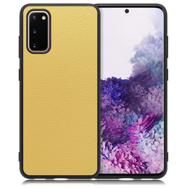 [ LOOF LUXURY-SHELL ] Galaxy S20 5G SC-51A / SCG01 s205g スマホケース 背面 ケース カバー ハードケース 本革 ストラップホール [ Galaxy S20 5G ]