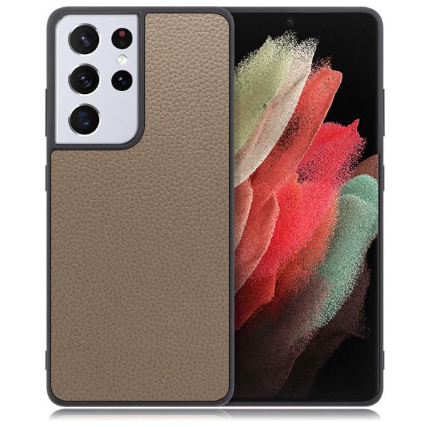 [ LOOF LUXURY-SHELL ] Galaxy S21 Ultra 5G SC-52B s21ultra5g s21ultra スマホケース 背面 ケース カバー ハードケース 本革 ストラップホール [ Galaxy S21 Ultra 5G ]