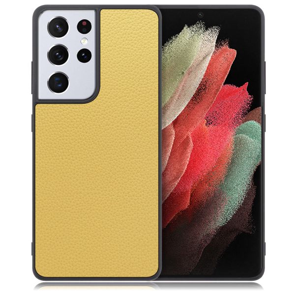 [ LOOF LUXURY-SHELL ] Galaxy S21 Ultra 5G SC-52B s21ultra5g s21ultra スマホケース 背面 ケース カバー ハードケース 本革 ストラップホール [ Galaxy S21 Ultra 5G ]