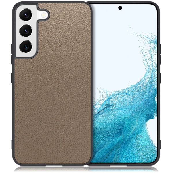 [ LOOF LUXURY-SHELL ] Galaxy S22 SC-51C / SCG13  スマホケース 背面 ケース カバー ハードケース 本革 ストラップホール [ Galaxy S22 ]