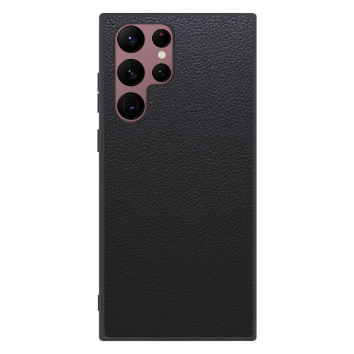 [ LOOF LUXURY-SHELL ] Galaxy S22 Ultra SC-52C / SCG14 s22ultra スマホケース 背面 ケース カバー ハードケース 本革 ストラップホール [ Galaxy S22 Ultra ]