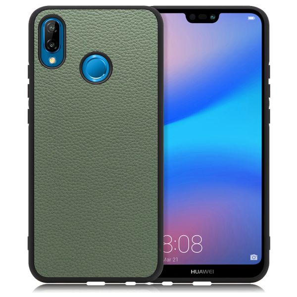 [ LOOF LUXURY-SHELL ] HUAWEI P20 lite p20lite スマホケース 背面 ケース カバー ハードケース 本革 ストラップホール [ HUAWEI P20 lite ]