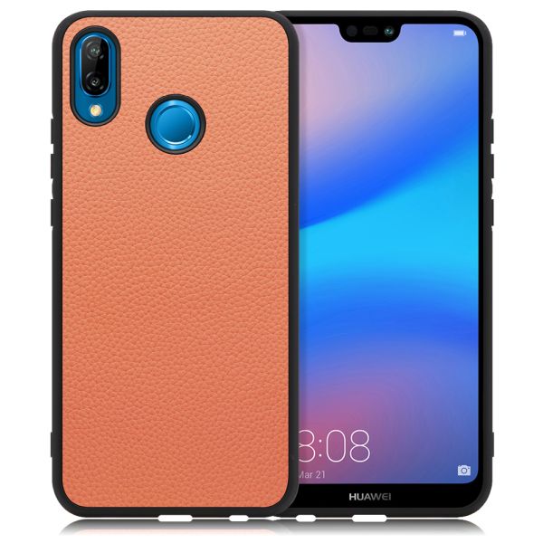 [ LOOF LUXURY-SHELL ] HUAWEI P20 lite p20lite スマホケース 背面 ケース カバー ハードケース 本革 ストラップホール [ HUAWEI P20 lite ]