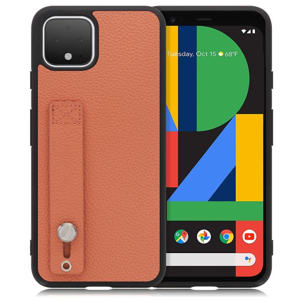 [ LOOF HOLD-SHELL ] Google Pixel 4 googlepixel pixel4xl ピクセル4 スマホケース 背面 ケース カバー ハードケース 背面ベルト 本革 ストラップホール [ Google Pixel 4 ]