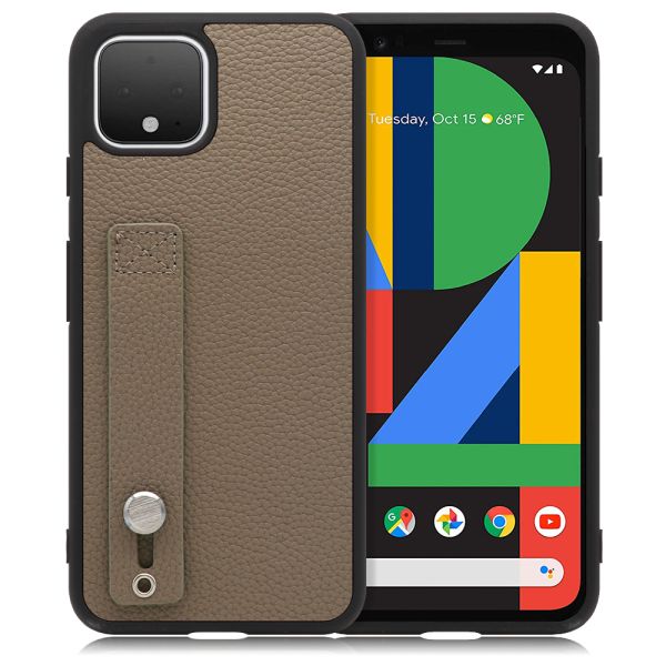 [ LOOF HOLD-SHELL ] Google Pixel 4 googlepixel pixel4xl ピクセル4 スマホケース 背面 ケース カバー ハードケース 背面ベルト 本革 ストラップホール [ Google Pixel 4 ]