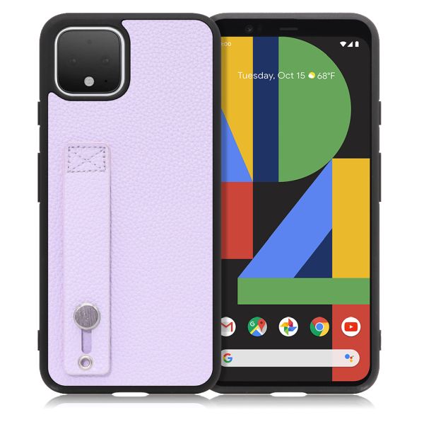 [ LOOF HOLD-SHELL ] Google Pixel 4 googlepixel pixel4xl ピクセル4 スマホケース 背面 ケース カバー ハードケース 背面ベルト 本革 ストラップホール [ Google Pixel 4 ]