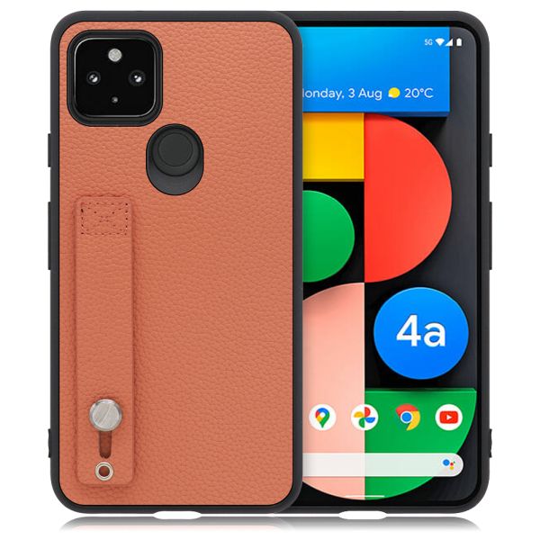 [ LOOF HOLD-SHELL ] Google Pixel 4a 5G pixel4a5g googlepixel4a5g スマホケース 背面 ケース カバー ハードケース 背面ベルト 本革 ストラップホール [ Google Pixel 4a 5G ]