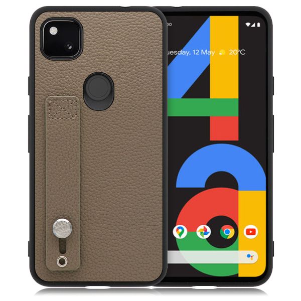 [ LOOF HOLD-SHELL ] Google Pixel 4a pixel4a googlepixel4a スマホケース 背面 ケース カバー ハードケース 背面ベルト 本革 ストラップホール [ Google Pixel 4a ]