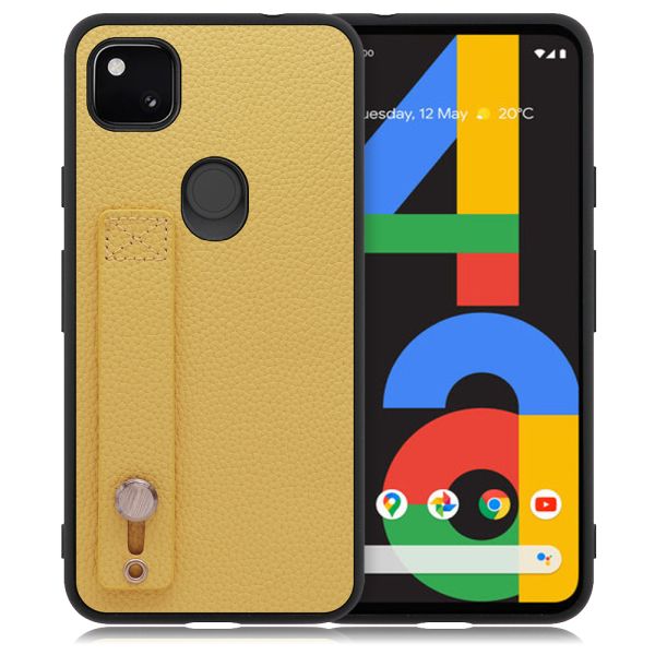 [ LOOF HOLD-SHELL ] Google Pixel 4a pixel4a googlepixel4a スマホケース 背面 ケース カバー ハードケース 背面ベルト 本革 ストラップホール [ Google Pixel 4a ]