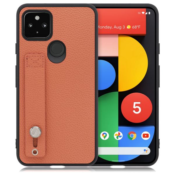 [ LOOF HOLD-SHELL ] Google Pixel 5 pixel5 Googlepixel5 スマホケース 背面 ケース カバー ハードケース 背面ベルト 本革 ストラップホール [ Google Pixel 5 ]