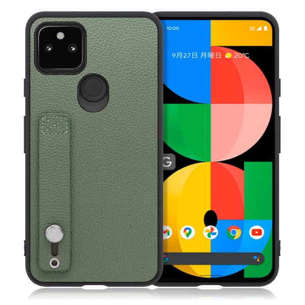 [ LOOF HOLD-SHELL ] Google Pixel 5a (5G) Googlepixel5a5g pixel5a5g pixel5a スマホケース 背面 ケース カバー ハードケース 背面ベルト 本革 ストラップホール [ Google Pixel 5a (5G) ]