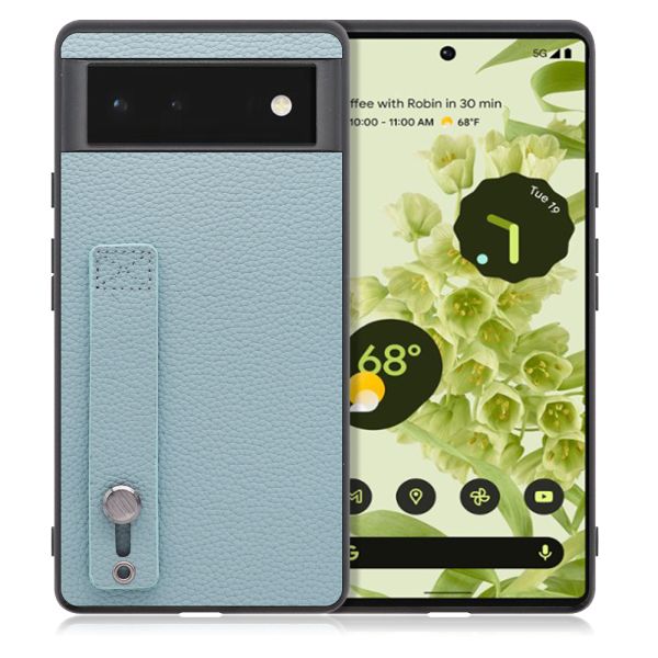 [ LOOF HOLD-SHELL ] Google Pixel 6 googlepixel6 pixel6 ピクセル6 スマホケース 背面 ケース カバー ハードケース 背面ベルト 本革 ストラップホール [ Google Pixel 6 ]