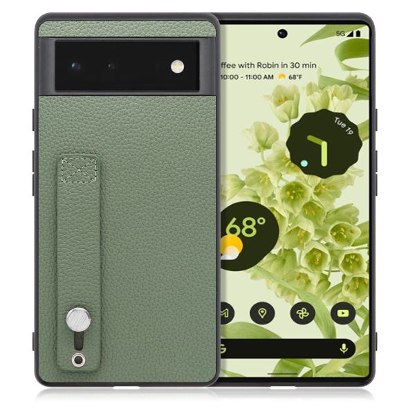 [ LOOF HOLD-SHELL ] Google Pixel 6 googlepixel6 pixel6 ピクセル6 スマホケース 背面 ケース カバー ハードケース 背面ベルト 本革 ストラップホール [ Google Pixel 6 ]